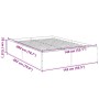 Estructura de cama madera de ingeniería roble ahumado 140x200cm de vidaXL, Camas y somieres - Ref: Foro24-3281018, Precio: 12...
