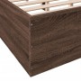 Estructura de cama madera de ingeniería marrón roble 150x200 cm de vidaXL, Camas y somieres - Ref: Foro24-3281013, Precio: 13...
