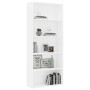 Estantería de 5 niveles madera contrachapada blanca 80x30x189cm de vidaXL, Librerías y estanterías - Ref: Foro24-801026, Prec...