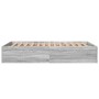Estructura de cama madera de ingeniería gris Sonoma 120x200 cm de vidaXL, Camas y somieres - Ref: Foro24-3281026, Precio: 120...