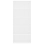 Estantería de 5 niveles madera contrachapada blanca 80x30x189cm de vidaXL, Librerías y estanterías - Ref: Foro24-801026, Prec...