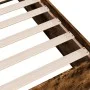 Smoked oak engineered wood bed frame 200x200cm by vidaXL, Beds and slatted bases - Ref: Foro24-3280990, Price: 139,05 €, Disc...