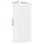 Estantería de 5 niveles madera contrachapada blanca 80x30x189cm de vidaXL, Librerías y estanterías - Ref: Foro24-801026, Prec...