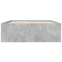 Estructura de cama madera de ingeniería gris hormigón 120x200cm de vidaXL, Camas y somieres - Ref: Foro24-3280933, Precio: 13...