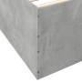 Estructura de cama madera de ingeniería gris hormigón 120x200cm de vidaXL, Camas y somieres - Ref: Foro24-3280933, Precio: 13...