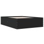 Estructura de cama madera de ingeniería negra 120x200 cm de vidaXL, Camas y somieres - Ref: Foro24-3280931, Precio: 142,97 €,...