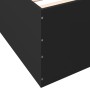 Estructura de cama madera de ingeniería negra 120x200 cm de vidaXL, Camas y somieres - Ref: Foro24-3280931, Precio: 142,97 €,...