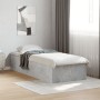 Estructura de cama madera de ingeniería gris hormigón 90x190 cm de vidaXL, Camas y somieres - Ref: Foro24-3281066, Precio: 91...