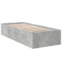 Estructura de cama madera de ingeniería gris hormigón 90x190 cm de vidaXL, Camas y somieres - Ref: Foro24-3281066, Precio: 91...