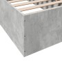 Estructura de cama madera de ingeniería gris hormigón 90x190 cm de vidaXL, Camas y somieres - Ref: Foro24-3281066, Precio: 91...