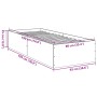 Estructura de cama madera de ingeniería gris hormigón 90x190 cm de vidaXL, Camas y somieres - Ref: Foro24-3281066, Precio: 91...