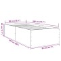 Estructura de cama madera de ingeniería blanca 90x200 cm de vidaXL, Camas y somieres - Ref: Foro24-3280965, Precio: 111,50 €,...