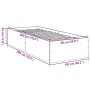 Estructura de cama madera de ingeniería roble Sonoma 100x200 cm de vidaXL, Camas y somieres - Ref: Foro24-3281051, Precio: 97...