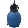 Filtro de arena piscina con válvula de 4 posiciones azul 300 mm de vidaXL, Filtros para piscinas y spa - Ref: Foro24-92246, P...