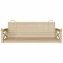 Banco columpio de ratán sintético beige 109x62x40 cm de vidaXL, Bancos de jardín - Ref: Foro24-368154, Precio: 86,85 €, Descu...