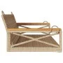 Banco columpio de ratán sintético beige 109x62x40 cm de vidaXL, Bancos de jardín - Ref: Foro24-368154, Precio: 86,85 €, Descu...