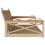 Banco columpio de ratán sintético beige 109x62x40 cm de vidaXL, Bancos de jardín - Ref: Foro24-368154, Precio: 90,05 €, Descu...