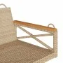 Banco columpio de ratán sintético beige 109x62x40 cm de vidaXL, Bancos de jardín - Ref: Foro24-368154, Precio: 86,85 €, Descu...