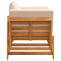 Banco de jardín con cojines 2 en 1 madera maciza de acacia de vidaXL, Bancos de jardín - Ref: Foro24-367581, Precio: 287,76 €...