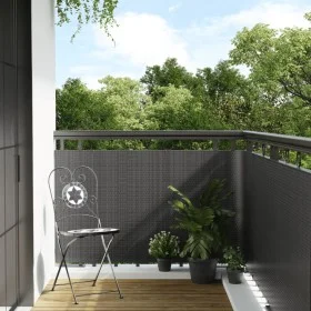 Toldo para balcón ratán sintético gris antracita 600x80 cm de vidaXL, Paneles de vallas - Ref: Foro24-156244, Precio: 68,24 €...