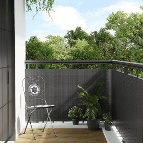 Toldo para balcón ratán sintético gris antracita 600x80 cm de vidaXL, Paneles de vallas - Ref: Foro24-156244, Precio: 68,23 €...