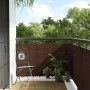 Balkonmarkise aus braunem und schwarzem synthetischem Rattan 300x80 cm. von vidaXL, Zaunpaneele - Ref: Foro24-156250, Preis: ...