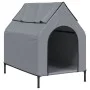 Casa para perros tela Oxford y acero gris claro de vidaXL, Casetas para perros - Ref: Foro24-172591, Precio: 69,51 €, Descuen...