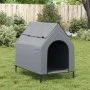 Casa para perros tela Oxford y acero gris claro de vidaXL, Casetas para perros - Ref: Foro24-172591, Precio: 69,51 €, Descuen...