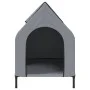 Casa para perros tela Oxford y acero gris claro de vidaXL, Casetas para perros - Ref: Foro24-172591, Precio: 69,51 €, Descuen...