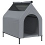 Casa para perros tela Oxford y acero gris claro de vidaXL, Casetas para perros - Ref: Foro24-172591, Precio: 70,69 €, Descuen...