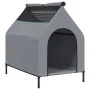 Casa para perros tela Oxford y acero gris claro de vidaXL, Casetas para perros - Ref: Foro24-172591, Precio: 69,51 €, Descuen...