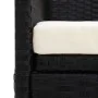 Sofá de jardín con cojines ratán sintético negro de vidaXL, Tumbonas - Ref: Foro24-49391, Precio: 279,64 €, Descuento: %