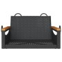 Banco columpio de ratán sintético negro 63x62x40 cm de vidaXL, Bancos de jardín - Ref: Foro24-368161, Precio: 66,68 €, Descue...