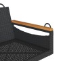 Banco columpio de ratán sintético negro 63x62x40 cm de vidaXL, Bancos de jardín - Ref: Foro24-368161, Precio: 66,68 €, Descue...