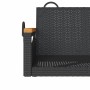 Banco columpio de ratán sintético negro 63x62x40 cm de vidaXL, Bancos de jardín - Ref: Foro24-368161, Precio: 66,68 €, Descue...