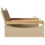 Banco columpio de ratán sintético beige 63x62x40 cm de vidaXL, Bancos de jardín - Ref: Foro24-368163, Precio: 74,78 €, Descue...