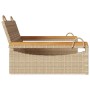 Banco columpio de ratán sintético beige 63x62x40 cm de vidaXL, Bancos de jardín - Ref: Foro24-368163, Precio: 70,40 €, Descue...