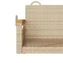 Banco columpio de ratán sintético beige 63x62x40 cm de vidaXL, Bancos de jardín - Ref: Foro24-368163, Precio: 74,78 €, Descue...