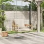 Banco columpio con cojines ratán sintético beige 63x62x40 cm de vidaXL, Bancos de jardín - Ref: Foro24-368175, Precio: 86,99 ...