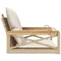 Banco columpio con cojines ratán sintético beige 63x62x40 cm de vidaXL, Bancos de jardín - Ref: Foro24-368175, Precio: 86,99 ...