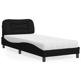 Bed with black fabric mattress 80x200 cm by vidaXL, Beds and slatted bases - Ref: Foro24-3208494, Price: 268,22 €, Discount: %