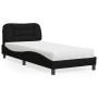 Cama con colchón tela negro 80x200 cm de vidaXL, Camas y somieres - Ref: Foro24-3208494, Precio: 263,63 €, Descuento: %
