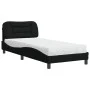 Bed with black fabric mattress 80x200 cm by vidaXL, Beds and slatted bases - Ref: Foro24-3208494, Price: 268,22 €, Discount: %