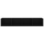 Estante de pared para CD contrachapada negro 100x18x18 cm de vidaXL, Estantes y estanterías - Ref: Foro24-801320, Precio: 40,...