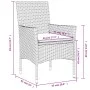 Juego de comedor de jardín 7 pzas con cojines ratán PE marrón de vidaXL, Conjuntos de jardín - Ref: Foro24-3278553, Precio: 5...