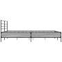 Estructura cama madera ingeniería metal gris Sonoma 160x200 cm de vidaXL, Camas y somieres - Ref: Foro24-3280055, Precio: 151...