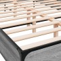 Estructura cama madera ingeniería metal gris Sonoma 160x200 cm de vidaXL, Camas y somieres - Ref: Foro24-3280055, Precio: 151...