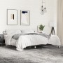 Estructura de cama madera de ingeniería y metal negro 200x200cm de vidaXL, Camas y somieres - Ref: Foro24-3280062, Precio: 16...