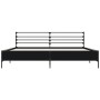 Estructura de cama madera de ingeniería y metal negro 200x200cm de vidaXL, Camas y somieres - Ref: Foro24-3280062, Precio: 16...