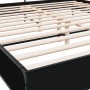 Estructura de cama madera de ingeniería y metal negro 200x200cm de vidaXL, Camas y somieres - Ref: Foro24-3280062, Precio: 16...